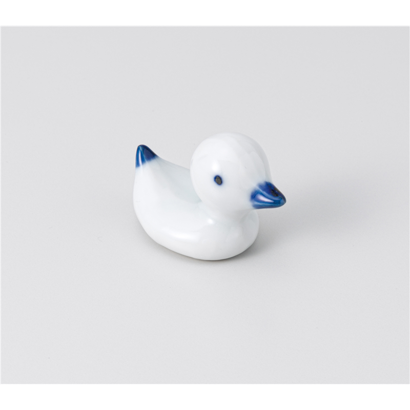 古林陶器 箸置 箸置 かるがも 青 1241430315 1個（ご注文単位1個）【直送品】