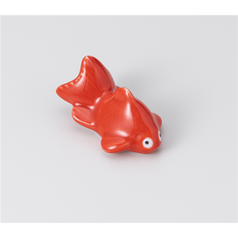 古林陶器 箸置 箸置 金魚(赤) 1241420515 1個（ご注文単位1個）【直送品】
