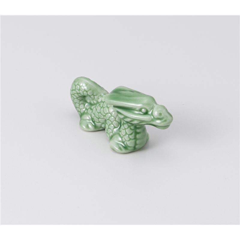 古林陶器 箸置 グリーン龍箸置 1241460447 1個（ご注文単位1個）【直送品】