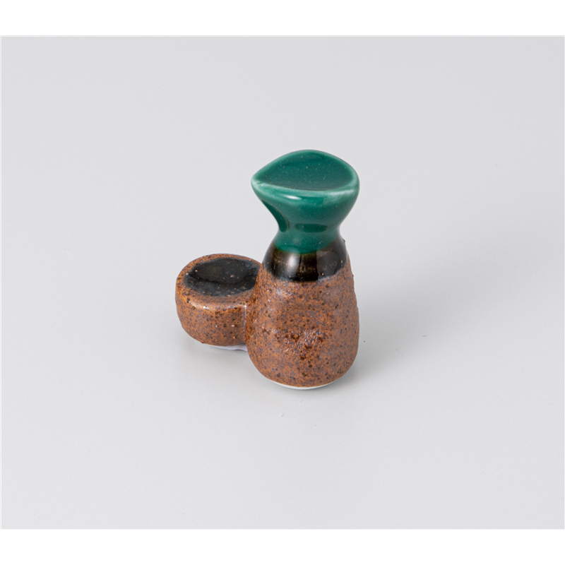 古林陶器 箸置 箸置 呑んべえ伊賀織部 1241460215 1個（ご注文単位1個）【直送品】