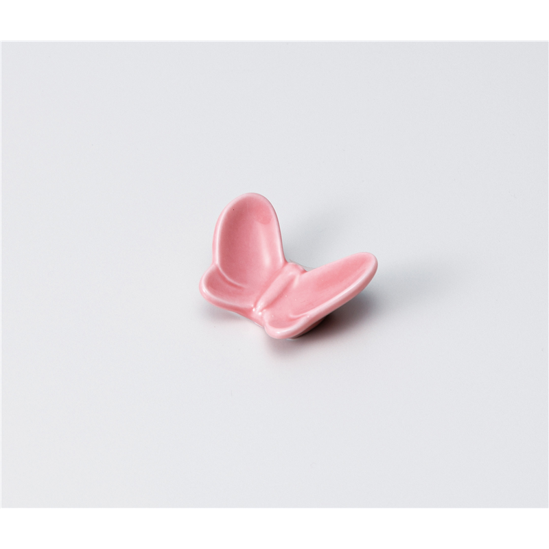 古林陶器 箸置 箸置 蝶(ピンク) 1142550415 1個（ご注文単位1個）【直送品】