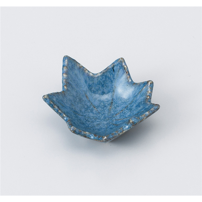 古林陶器 箸置 青ウノフ モミジ箸置 1043320260 1個（ご注文単位1個）【直送品】