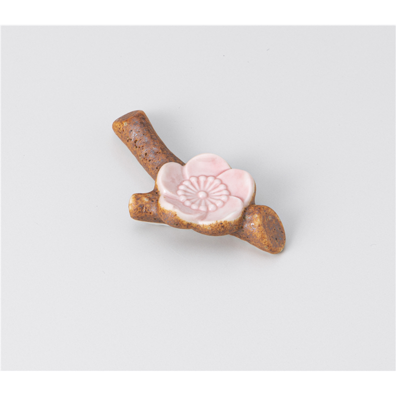 古林陶器 箸置 枝梅(ピンク)箸置 1241460151 1個（ご注文単位1個）【直送品】