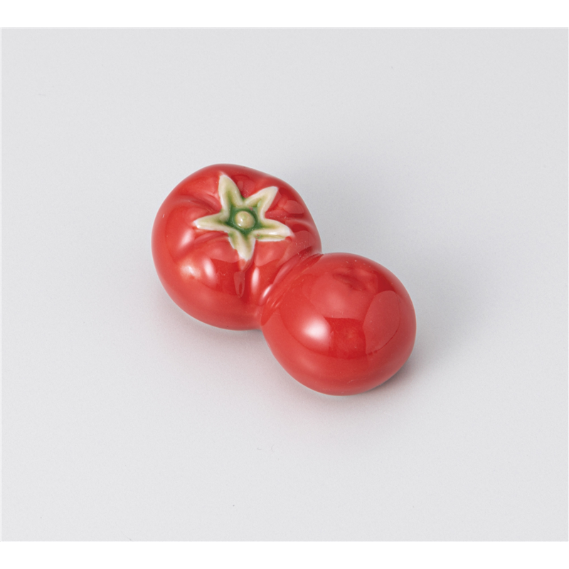古林陶器 箸置 箸置 双子野菜 トマト 1241840315 1個（ご注文単位1個）【直送品】
