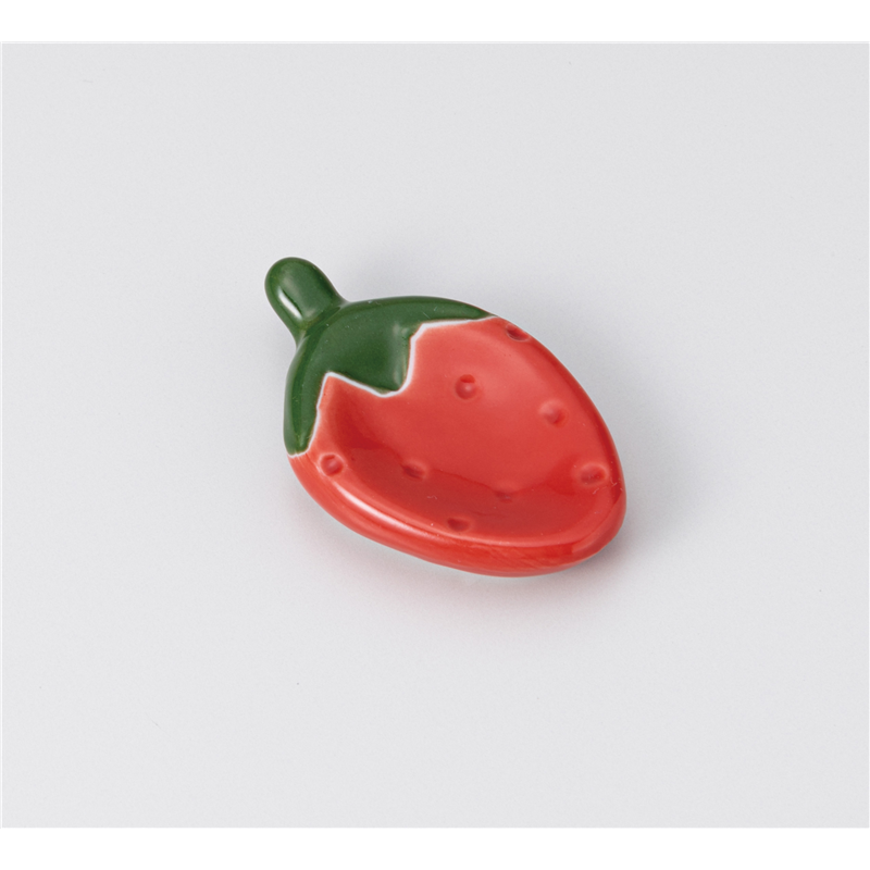 古林陶器 箸置 箸置 いちご(赤) 1241850115 1個（ご注文単位1個）【直送品】
