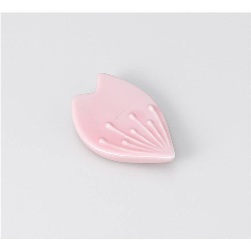 古林陶器 箸置 花びら箸置(ピンク) 1241660547 1個（ご注文単位1個）【直送品】