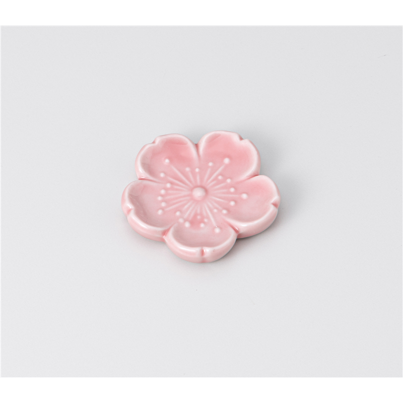 古林陶器 箸置 箸置 新桜 ピンク 1241360415 1個（ご注文単位1個）【直送品】