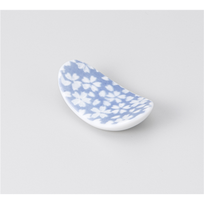 古林陶器 箸置 箸置 楕円反型春風ブルー 1241750215 1個（ご注文単位1個）【直送品】