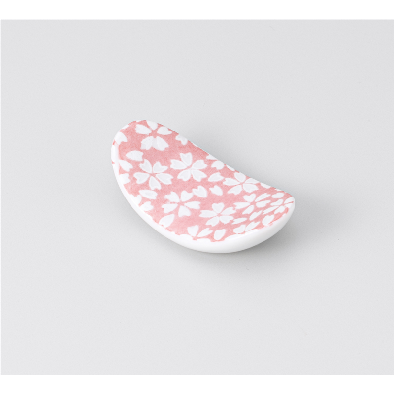 古林陶器 箸置 箸置 楕円反型春風ピンク 1241750115 1個（ご注文単位1個）【直送品】