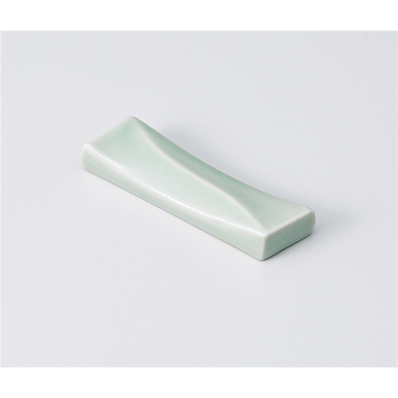 古林陶器 箸置 ヒワ釉さざ波箸置 1338170305 1個（ご注文単位1個）【直送品】