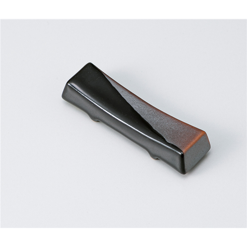 古林陶器 箸置 天目塗分切板箸置 1338240105 1個（ご注文単位1個）【直送品】