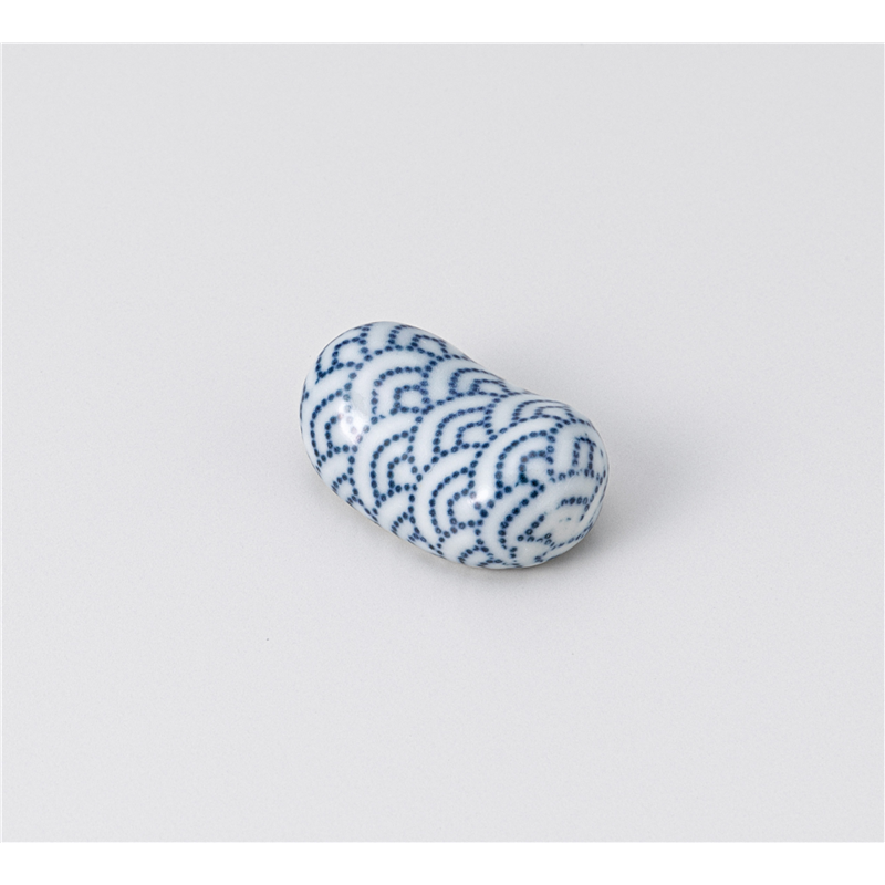 古林陶器 箸置 青海波 はし置 1241810533 1個（ご注文単位1個）【直送品】