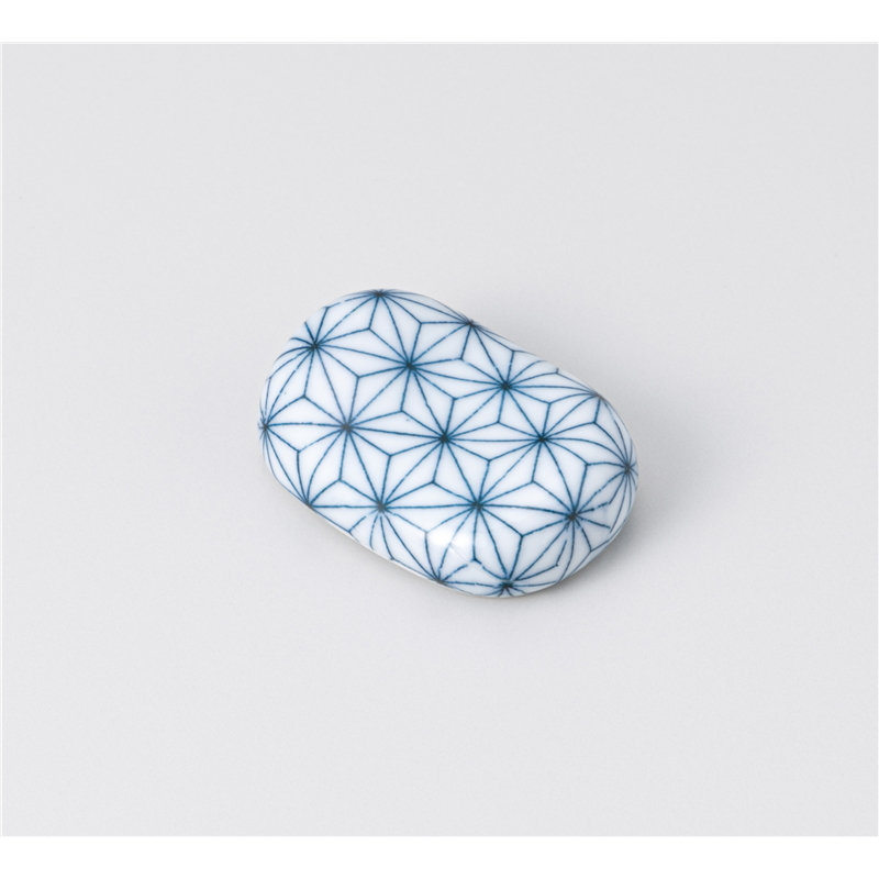 古林陶器 箸置 箸置 小判型麻の葉 1241830315 1個（ご注文単位1個）【直送品】