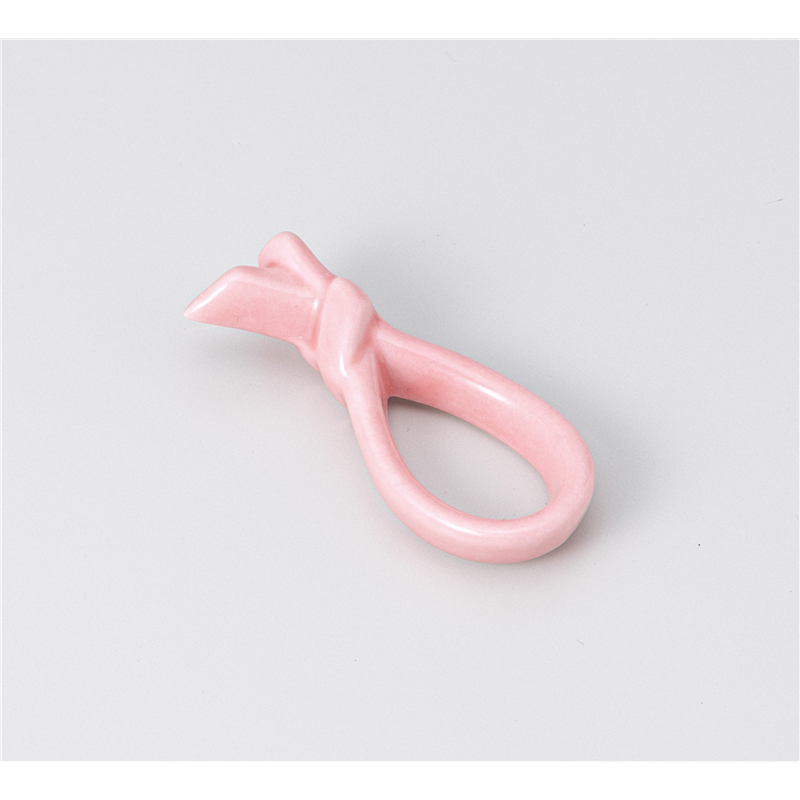 古林陶器 箸置 ムスビピンク 箸置 1241660251 1個（ご注文単位1個）【直送品】