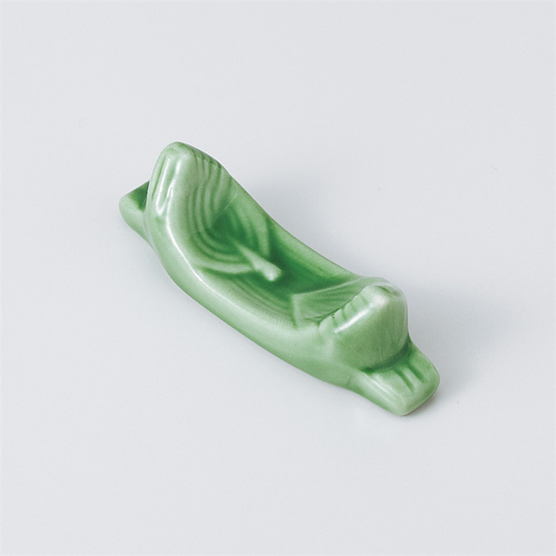 古林陶器 箸置 笹舟(グリ-ン)箸置 942360347 1個（ご注文単位1個）【直送品】