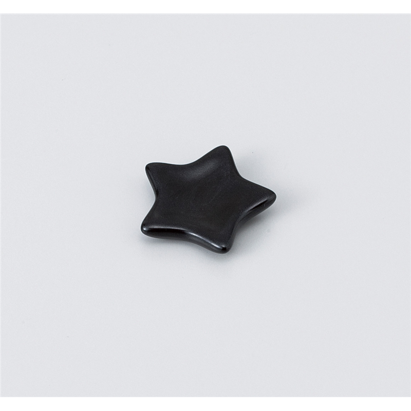 古林陶器 箸置 黒マット星レスト 1043360703 1個（ご注文単位1個）【直送品】