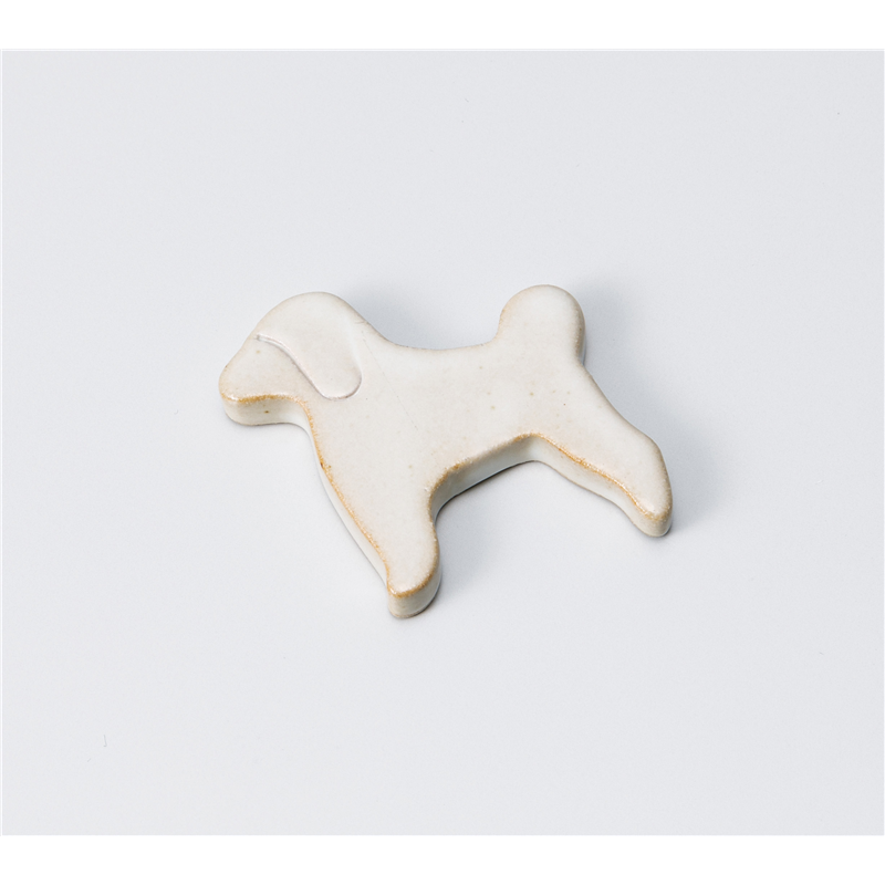 古林陶器 箸置 いぬ箸置き 白 1141950225 1個（ご注文単位1個）【直送品】