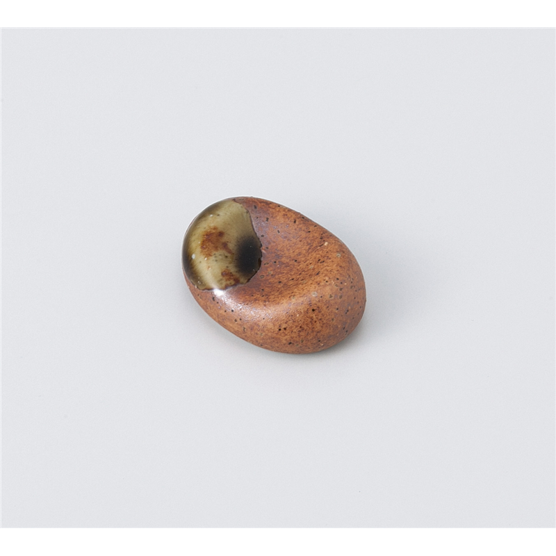 古林陶器 箸置 信楽釉 マメ型箸置 1043230760 1個（ご注文単位1個）【直送品】