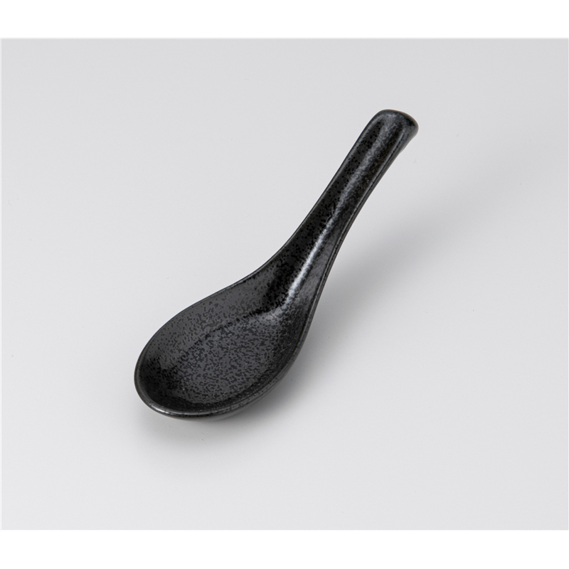 古林陶器 レンゲ 黒結晶 掛レンゲ 1242050631 1個（ご注文単位1個）【直送品】