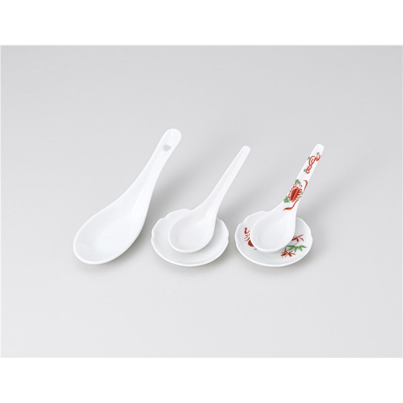 古林陶器 スプーン 便利穴レンゲ 1242311179 1個(ご注文単位1個)【直送品】