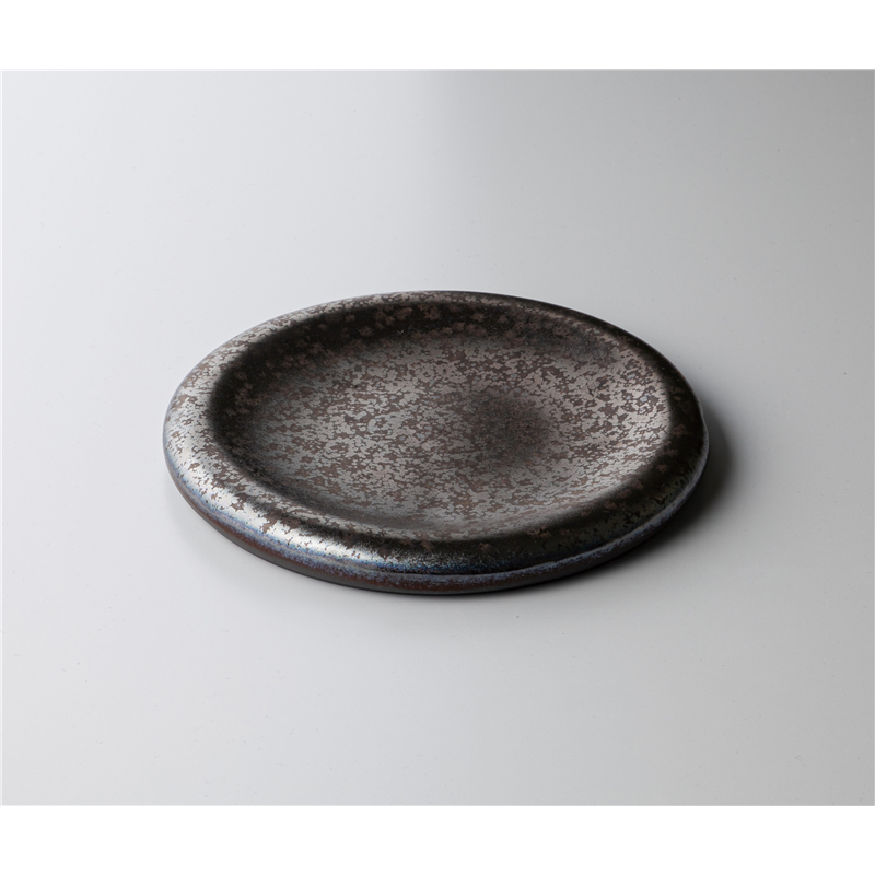 古林陶器 モダンスタイルプレート 炭化土GBLクレータープレート 1341930105 1個(ご注文単位1個)【直送品】