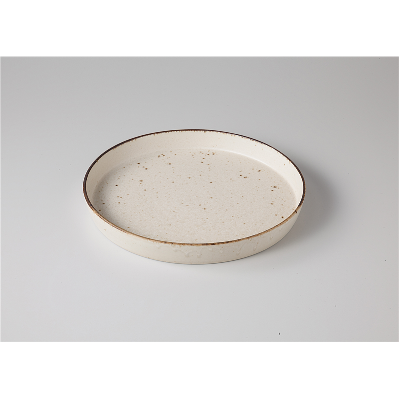 古林陶器 モダンスタイルプレート 切立大皿 シロン 1152810225 1個（ご注文単位1個）【直送品】