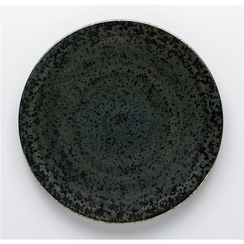 古林陶器 モダンスタイルプレート KAZAN ブルー結晶 30cmプレート 1048640563 1個(ご注文単位1個)【直送品】