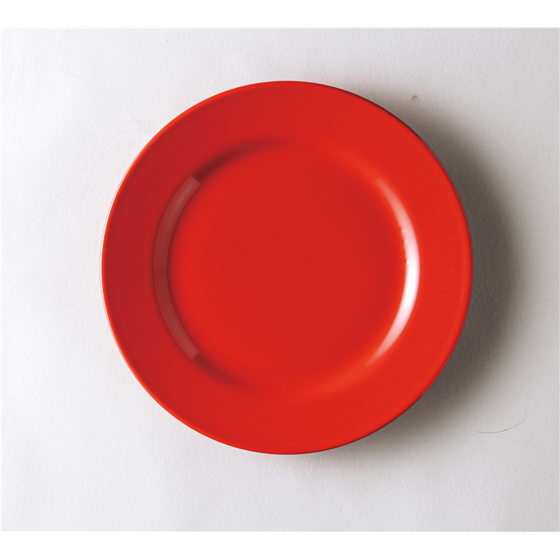 古林陶器 モダンスタイルプレート 赤 玉渕11.0ミート皿 1247040863 1個（ご注文単位1個）【直送品】