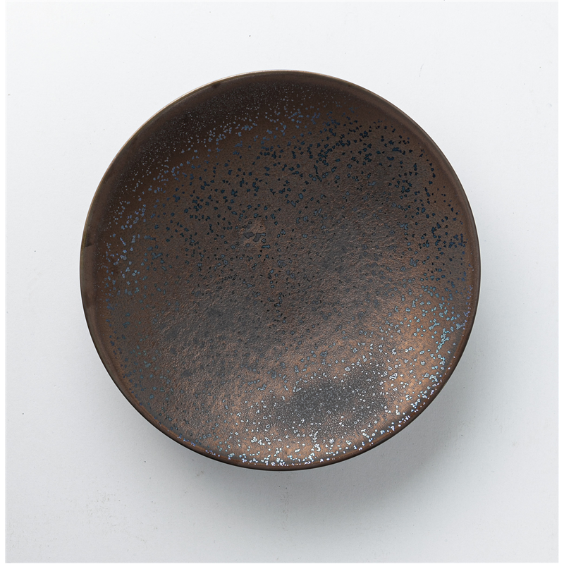 古林陶器 モダンスタイルプレート ブロンズ27cmラウンドクープ 1048920203 1個（ご注文単位1個）【直送品】