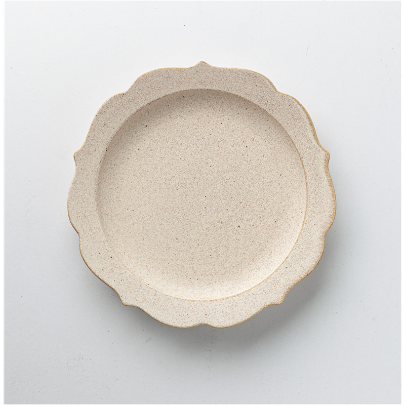 古林陶器 モダンスタイルプレート 桔梗丸皿大 白 1342340301 1個（ご注文単位1個）【直送品】