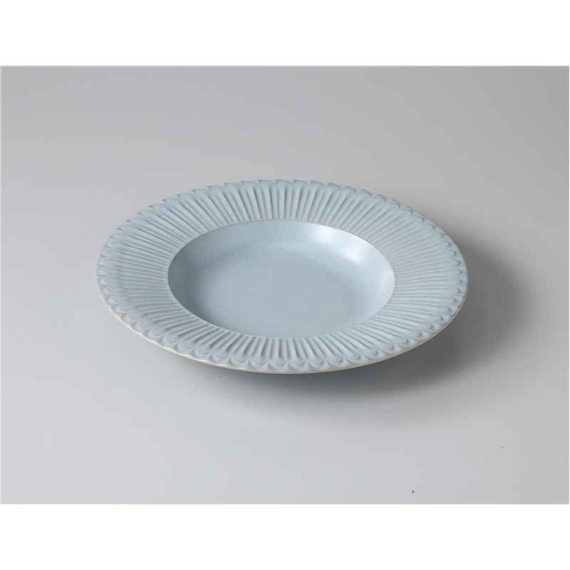 古林陶器 モダンスタイルスープ&パスタプレート ストーリア26cmスープ(ブルー) 1149010108 1個(ご注文単位1個)【直送品】