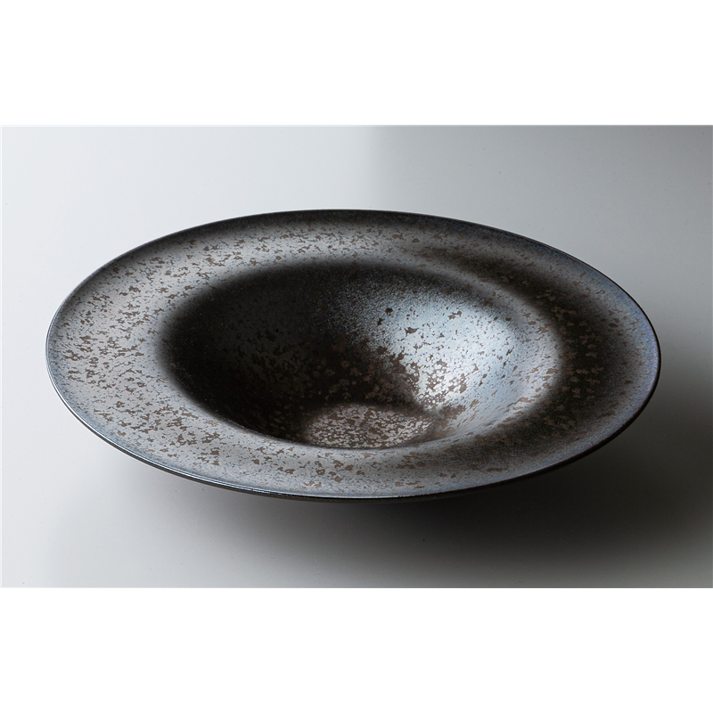 古林陶器 モダンスタイルスープ&パスタプレート 炭化土GBLハットボール 大 1342710105 1個（ご注文単位1個）【直送品】