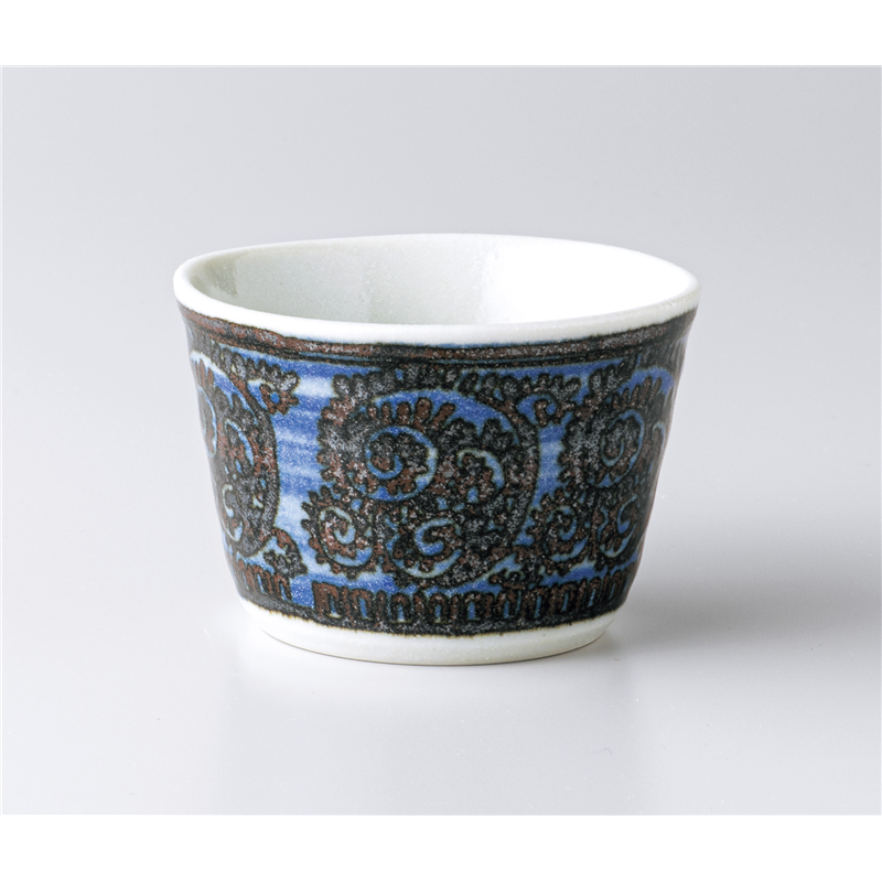 古林陶器 モダンスタイルアミューズ エスニックカップ ブルー 1248710115 1個（ご注文単位1個）【直送品】