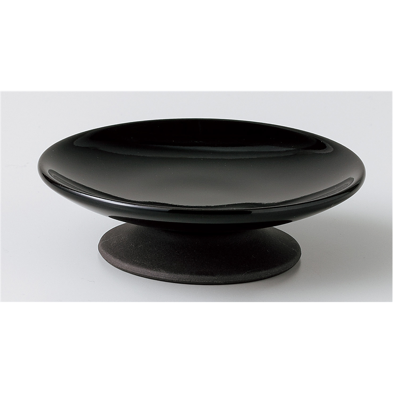 古林陶器 モダンスタイルアミューズ ルサーブルBK 高台小皿 949440363 1個（ご注文単位1個）【直送品】