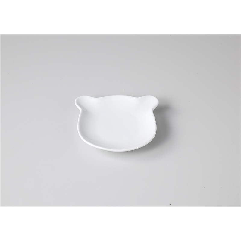 古林陶器 モダンスタイルアミューズ くまちゃんベビープレート/WH 1151540341 1個（ご注文単位1個）【直送品】