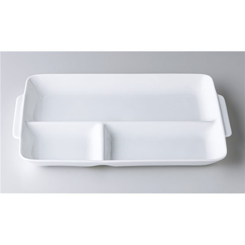 古林陶器 モダンスタイルランチプレート 軽量角仕切り皿 1249740441 1個（ご注文単位1個）【直送品】