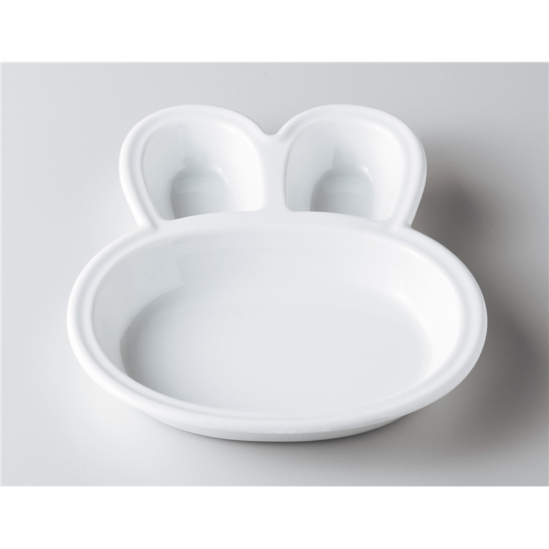 古林陶器 モダンスタイルランチプレート うさちゃんキッズプレート 1052540120 1個（ご注文単位1個）【直送品】