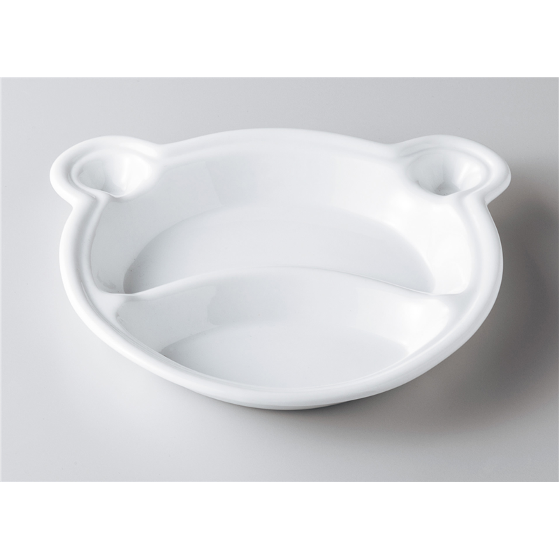 古林陶器 モダンスタイルランチプレート くまちゃんキッズプレート 1052540220 1個（ご注文単位1個）【直送品】