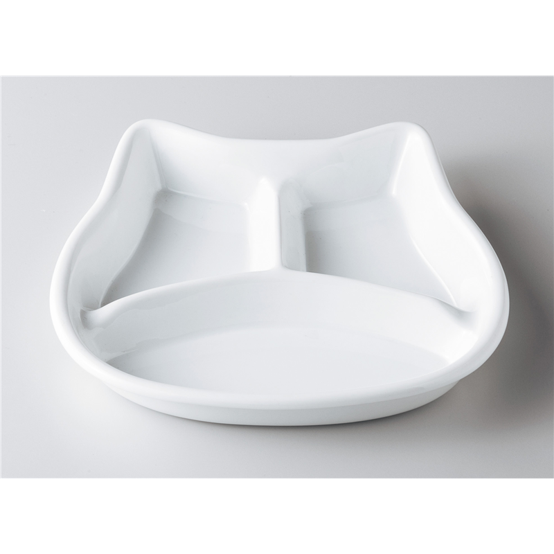 古林陶器 モダンスタイルランチプレート ねこちゃんキッズプレート 1052540320 1個（ご注文単位1個）【直送品】