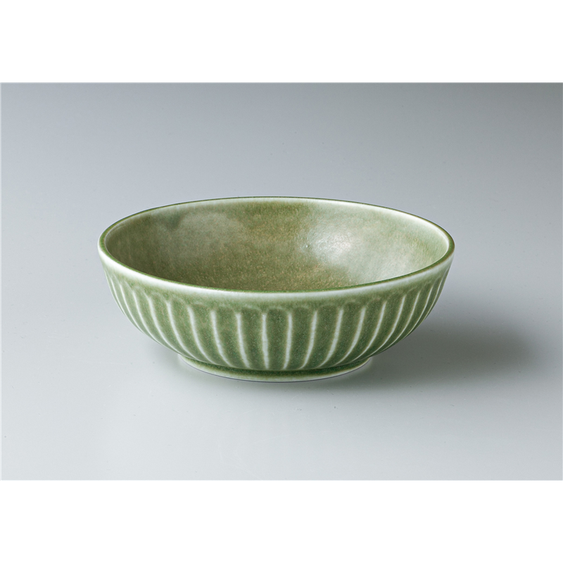 古林陶器 モダンスタイルカジュアルカフェ エンボスマット グリーン 16.5ボール 1344820241 1個（ご注文単位1個）【直送品】