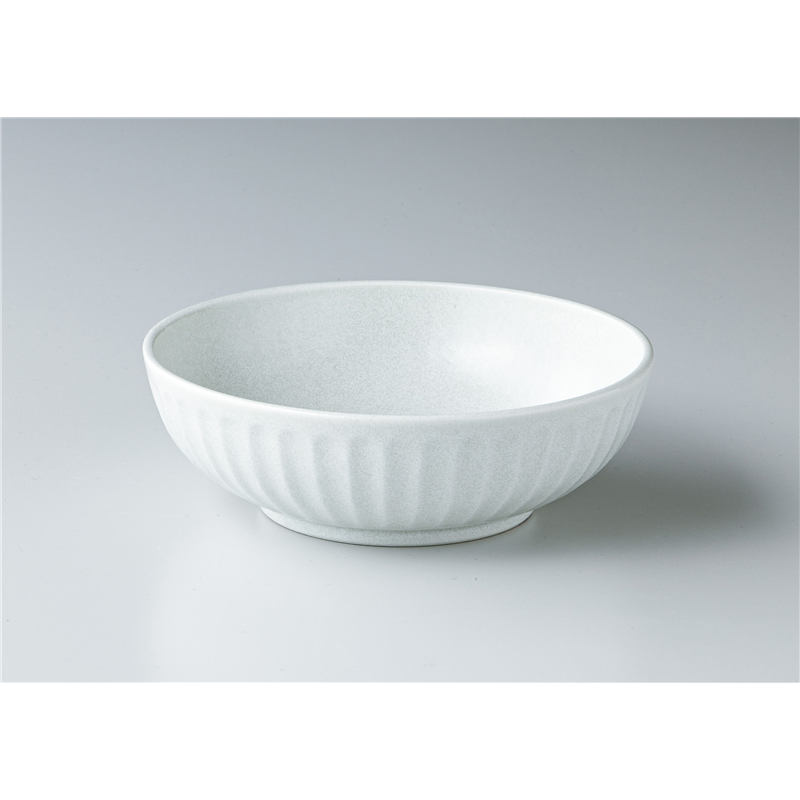 古林陶器 モダンスタイルカジュアルカフェ エンボスマット ホワイト 16.5ボール 1344820341 1個（ご注文単位1個）【直送品】