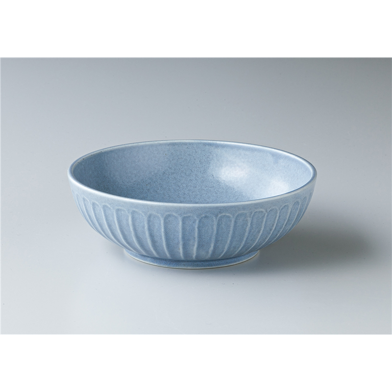 古林陶器 モダンスタイルカジュアルカフェ エンボスマット ブルー 16.5ボール 1344820441 1個（ご注文単位1個）【直送品】