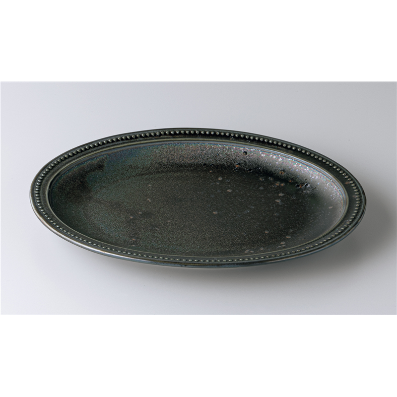 古林陶器 モダンスタイルカジュアルカフェ 虹彩26cmリムプラター 1249820115 1個（ご注文単位1個）【直送品】