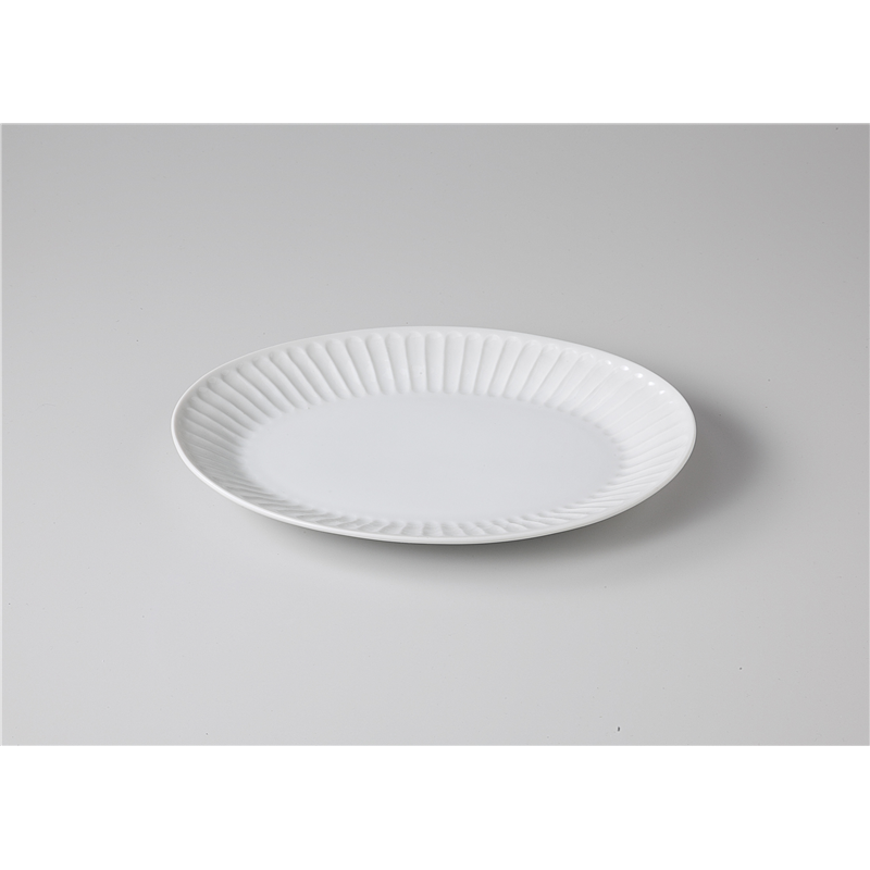 古林陶器 モダンスタイルカジュアルカフェ 白磁オーバルプレート26 1153340325 1個（ご注文単位1個）【直送品】