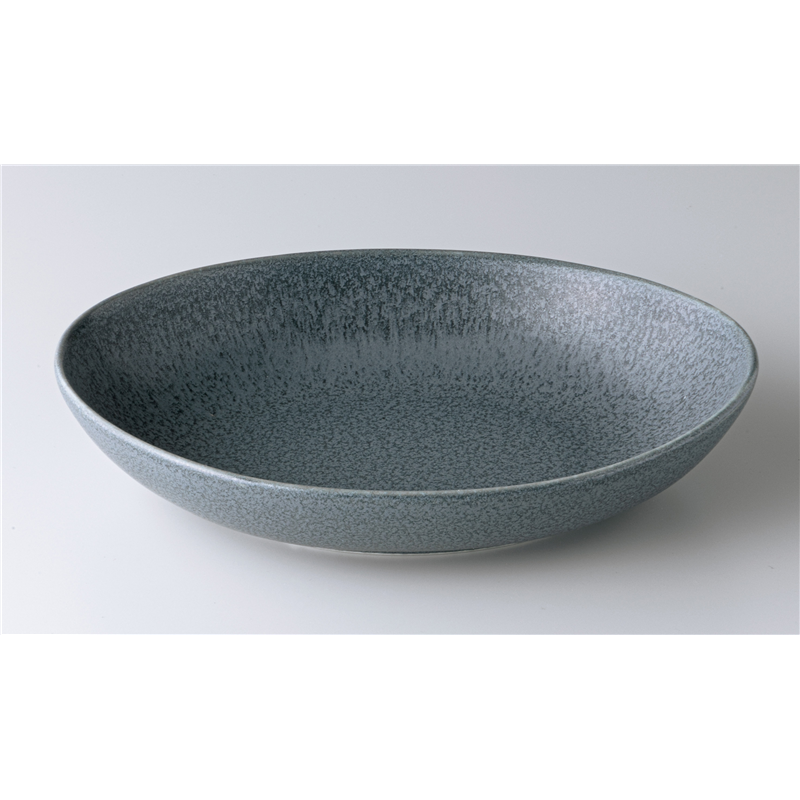 古林陶器 モダンスタイルカジュアルカフェ ドライグレー26㎝オーバルボール 1250020225 1個（ご注文単位1個）【直送品】