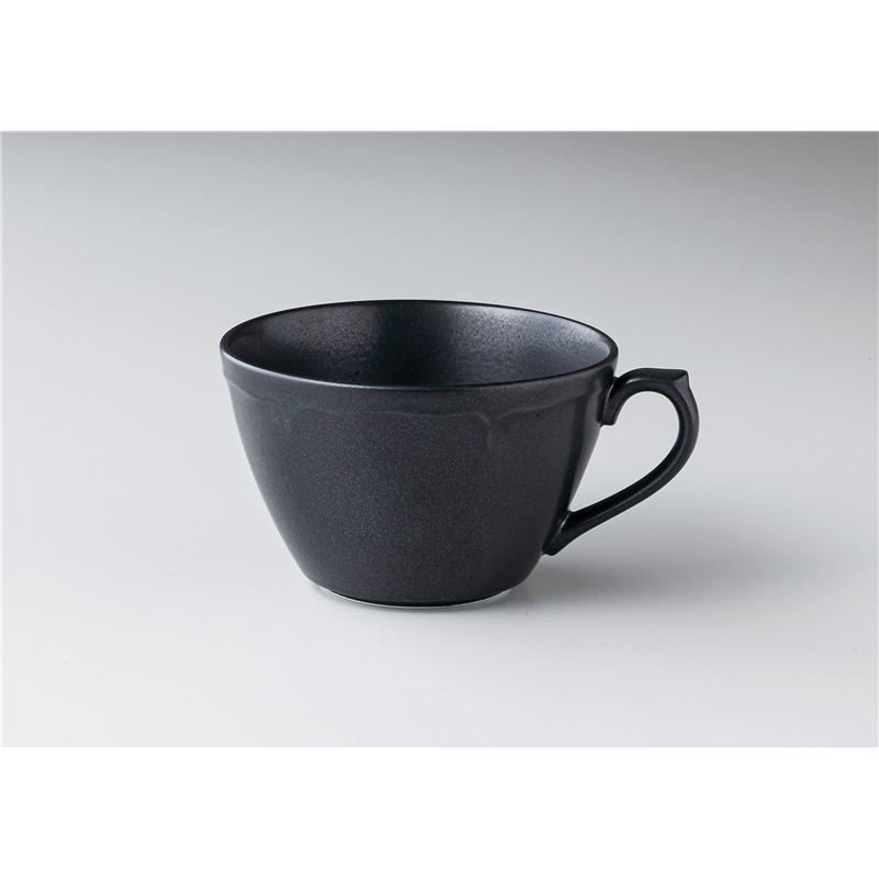 古林陶器 モダンスタイルカジュアルカフェ RINKAたっぷりスープ碗BK 1345440105 1個(ご注文単位1個)【直送品】