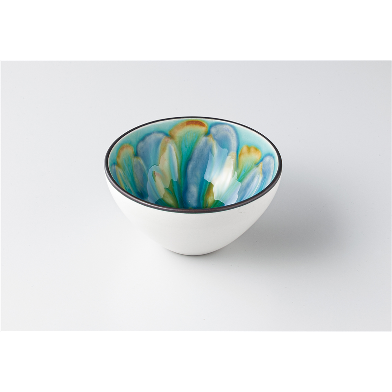 古林陶器 モダンスタイルカジュアルカフェ ランダム モダンボウルS 緑 1345720378 1個（ご注文単位1個）【直送品】