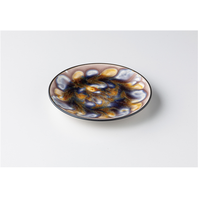 古林陶器 モダンスタイルカジュアルカフェ ランダム プレートS 紫 1345730178 1個(ご注文単位1個)【直送品】