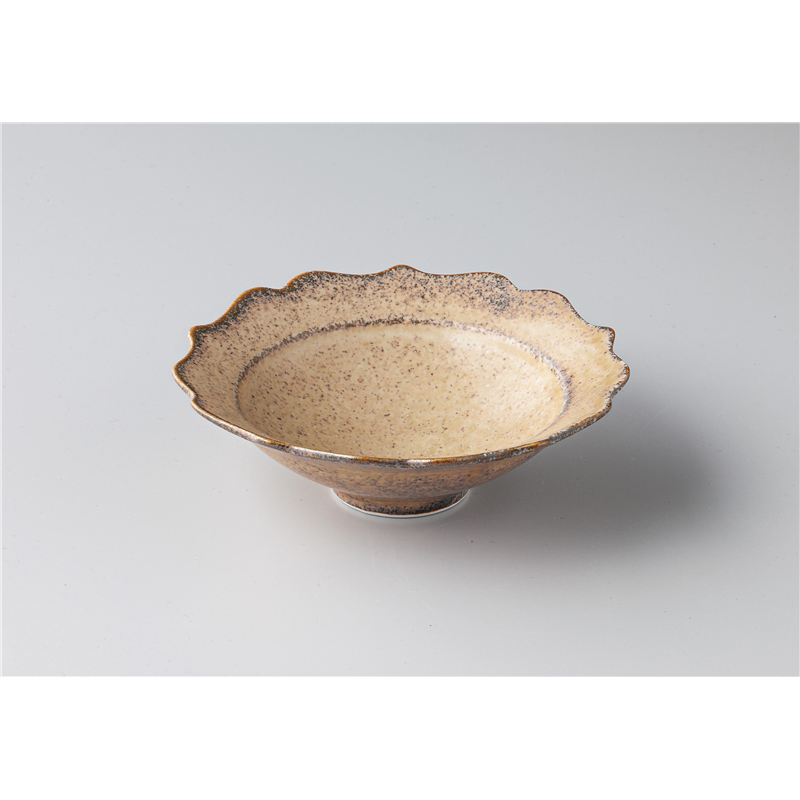 古林陶器 モダンスタイルカジュアルカフェ 桔梗小鉢 茶 1345740201 1個（ご注文単位1個）【直送品】