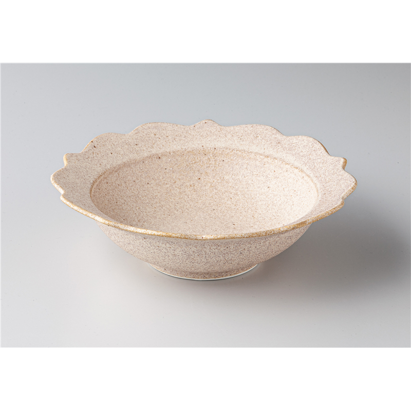 古林陶器 モダンスタイルカジュアルカフェ 桔梗中鉢 白 1345750101 1個（ご注文単位1個）【直送品】